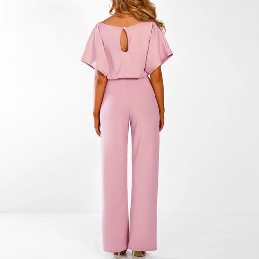 Elvira | Dame Elegant Jumpsuit med Bælte