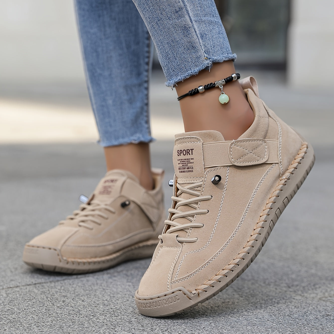 Tina | Dame Sneakers Sommer Snøre Platform Casual