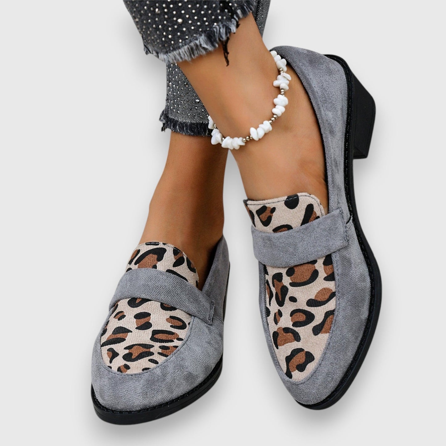 Rikke | Kvinders Loafers Forår Leopardmønster Slip-On