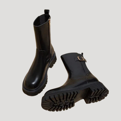 Else | Dame Chunky Støvler I Læg-Højde Til Forår