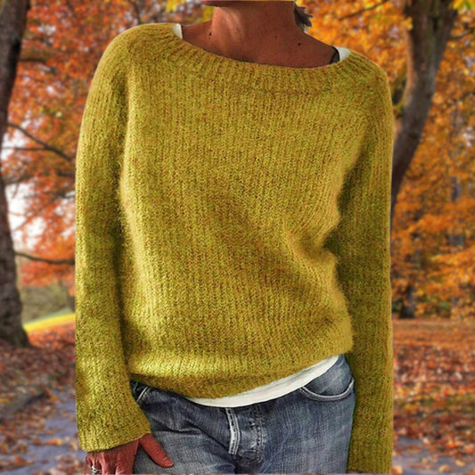 Solvej | Dame Striktrøje med Afslappet Pasform