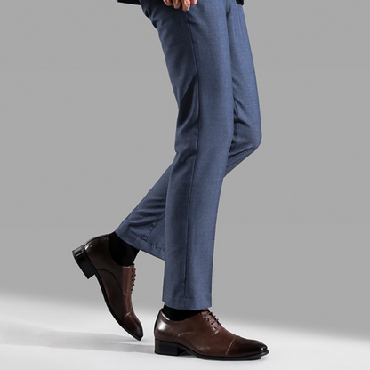 Steen | Herre Snøresko Forår Formelle Cap-Toe Glat