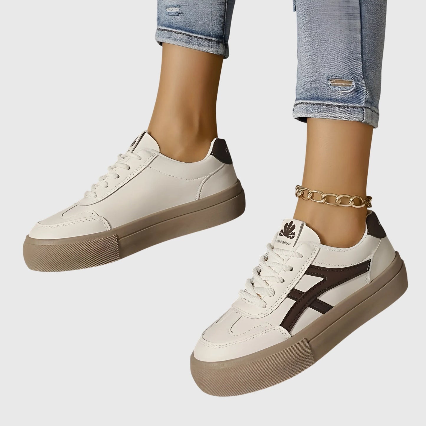 Lotte | Kvinders Sneakers Forår Casual Snøre Retro