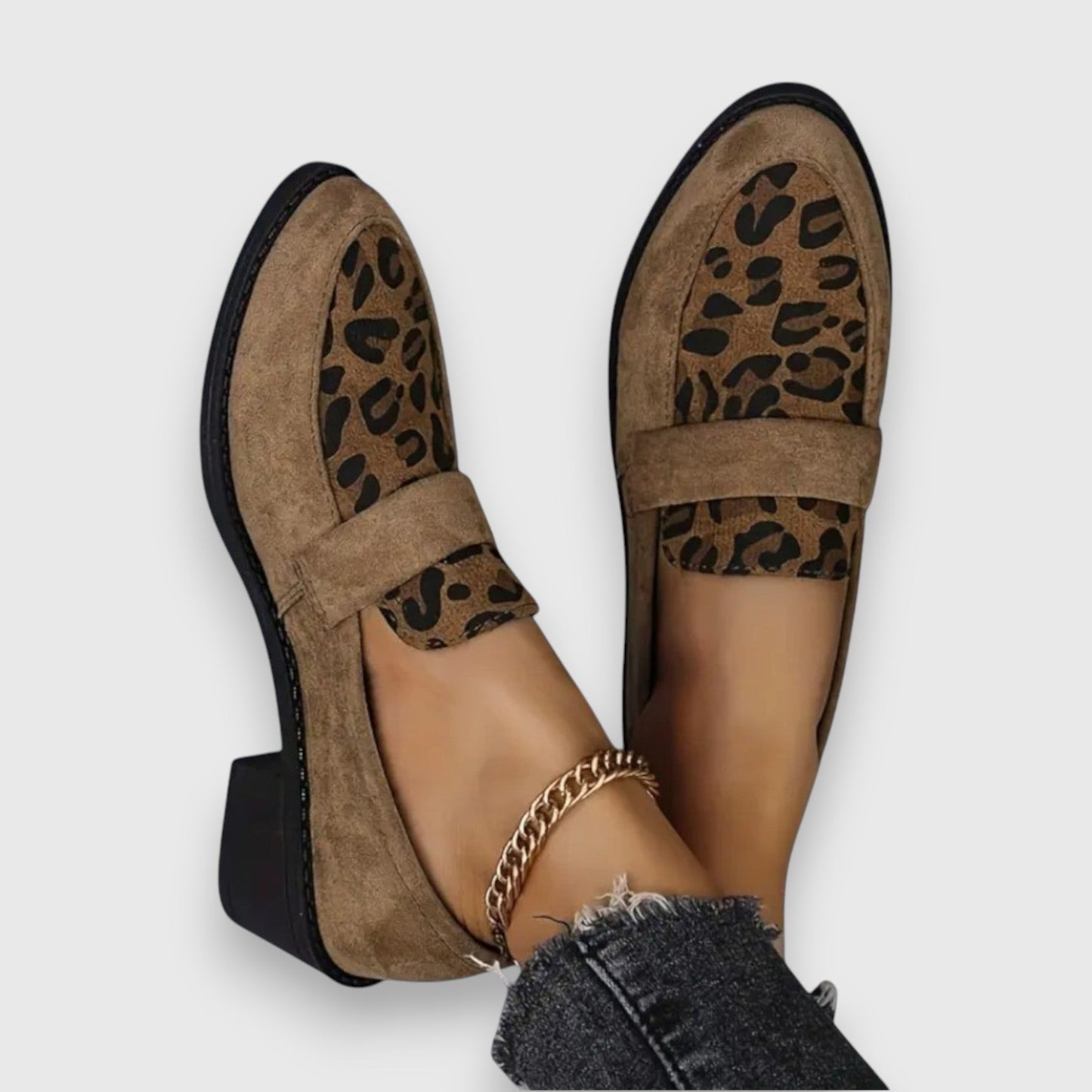 Rikke | Kvinders Loafers Forår Leopardmønster Slip-On