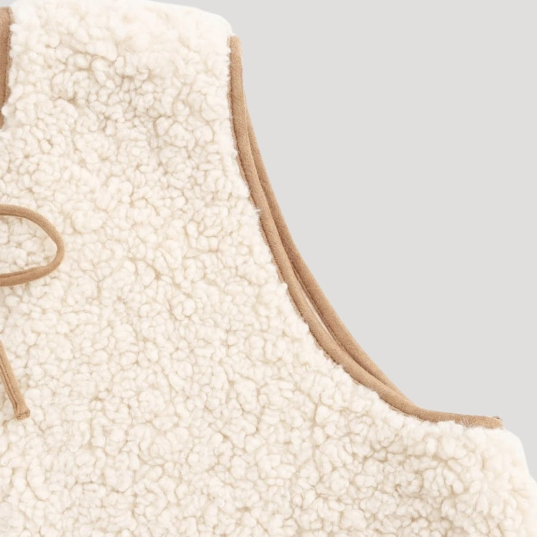 Tove | Dame Vest Med Bindebånd Til Forår