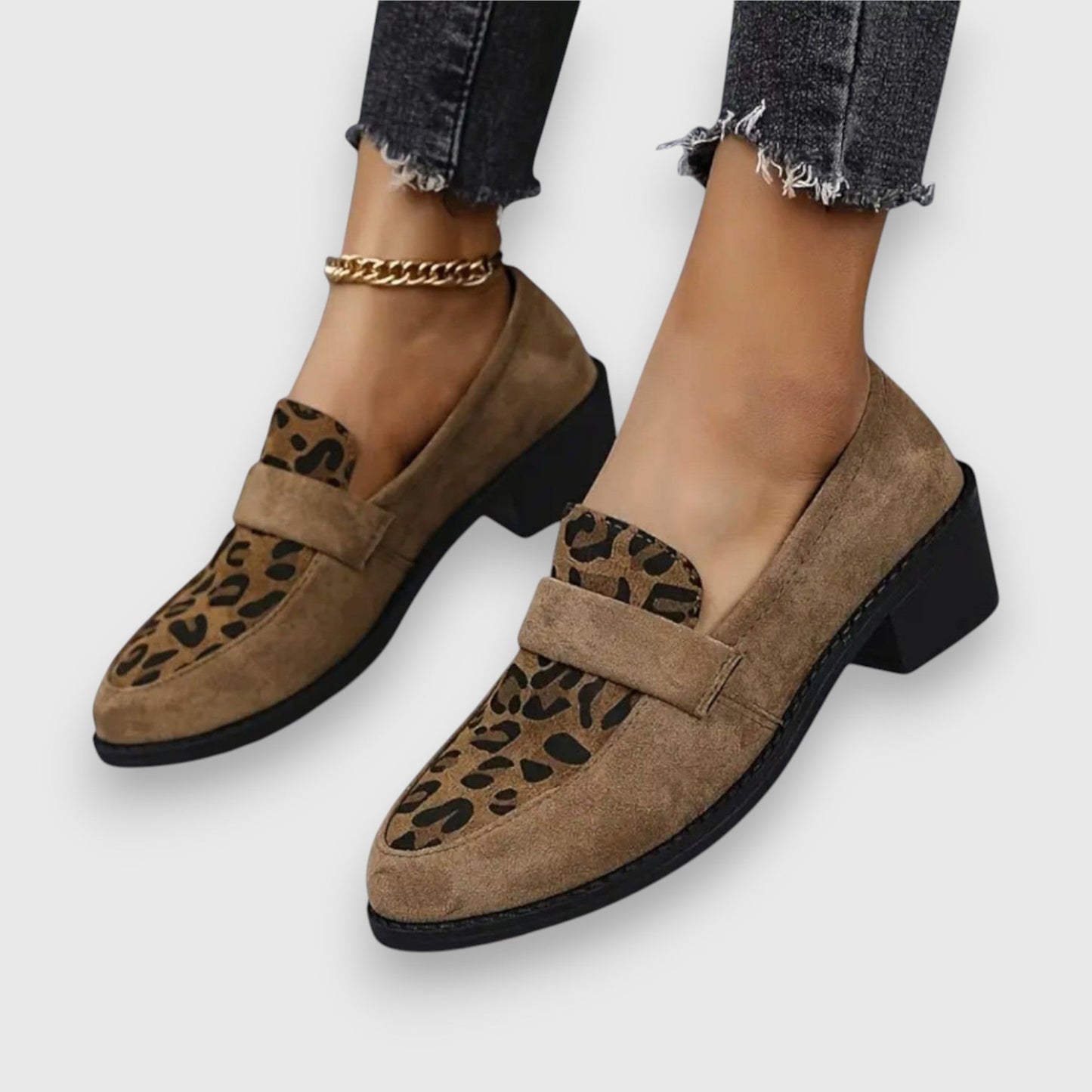 Rikke | Kvinders Loafers Forår Leopardmønster Slip-On