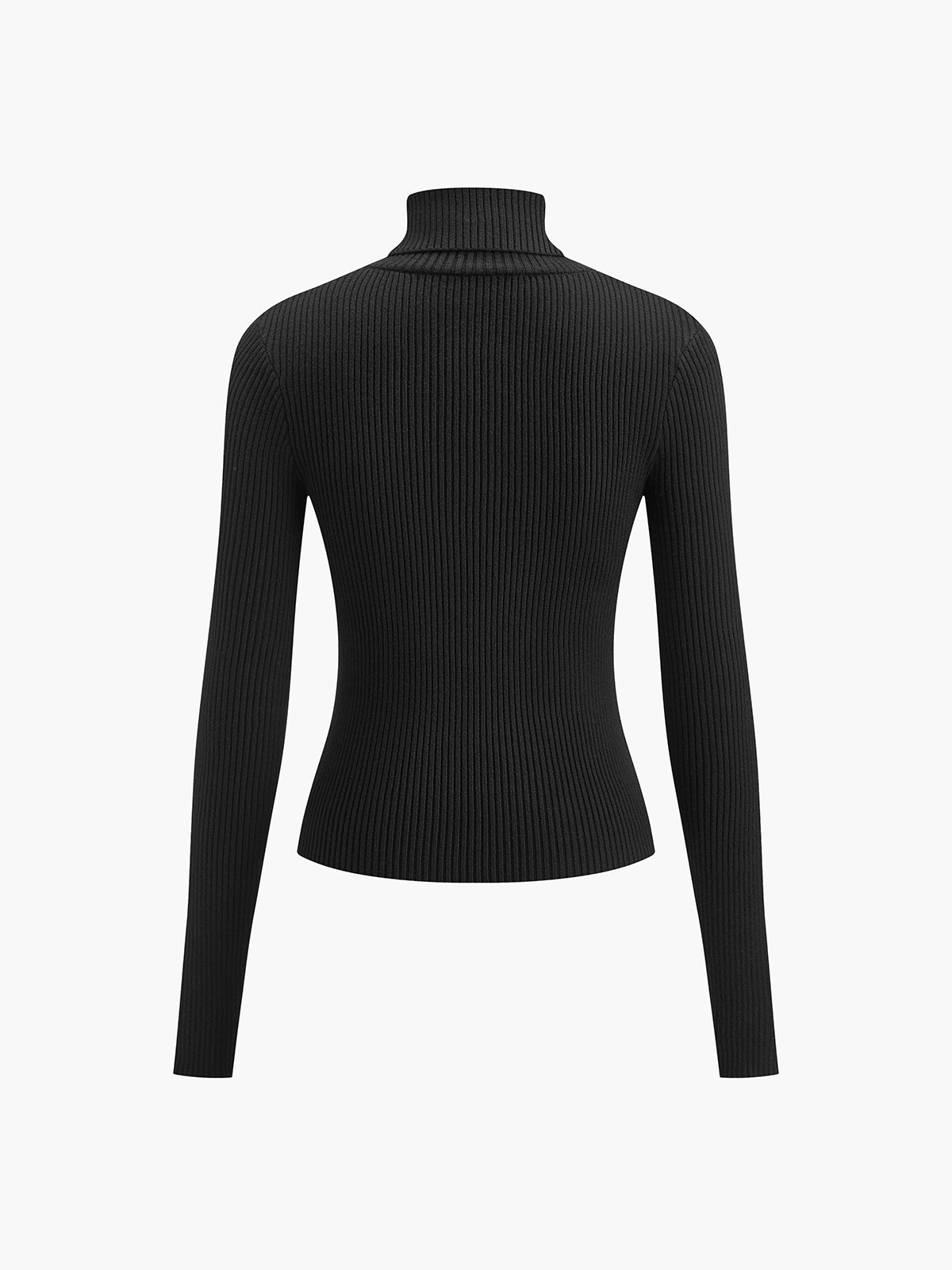 Inger | Dame Ribstrikket Sweater Med Rullekrave Til Forår