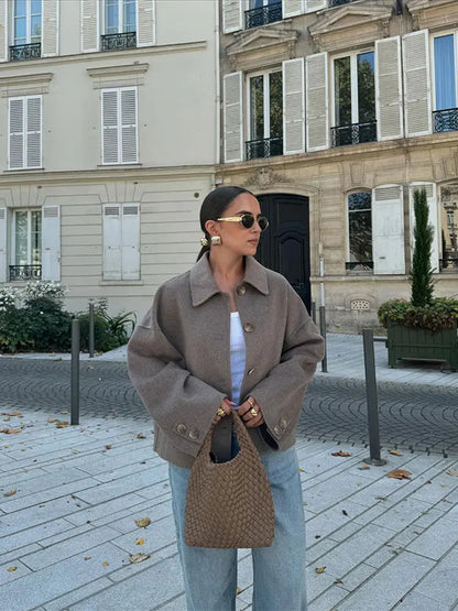 Helene | Dame Casual Vinterjakke med Løs Pasform