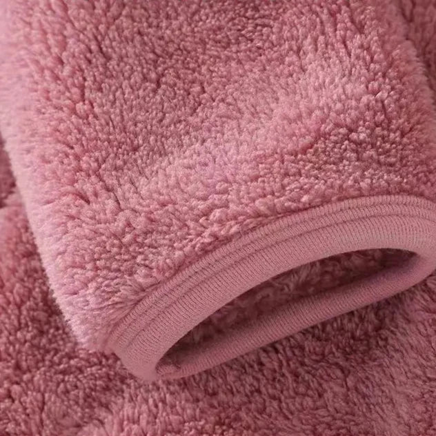 Grete | Dame Hættetrøje Vinter Lynlås Blød Hoodie