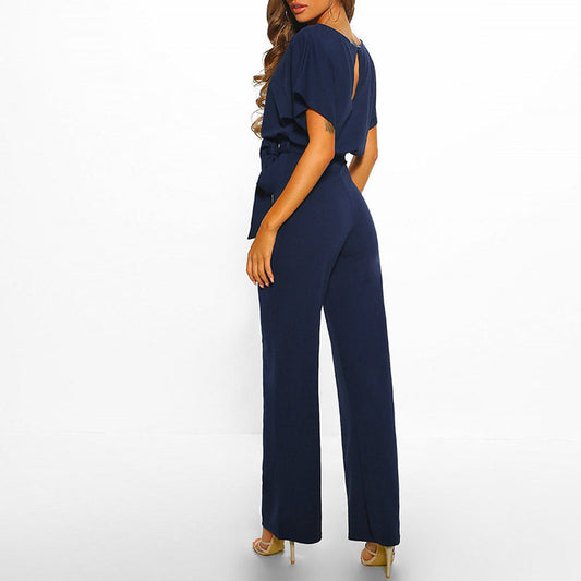 Elvira | Dame Elegant Jumpsuit med Bælte