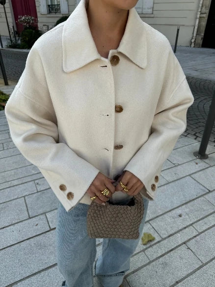 Helene | Dame Casual Vinterjakke med Løs Pasform