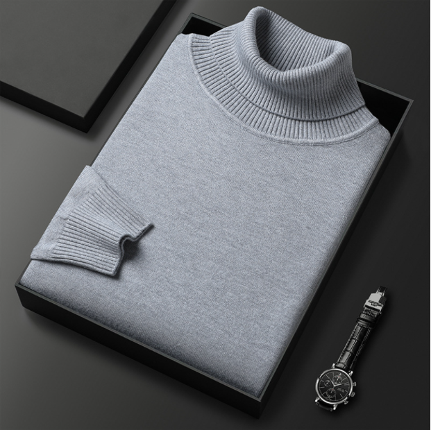 Elias | Herre Forårs Rullekrave Casual Sweater