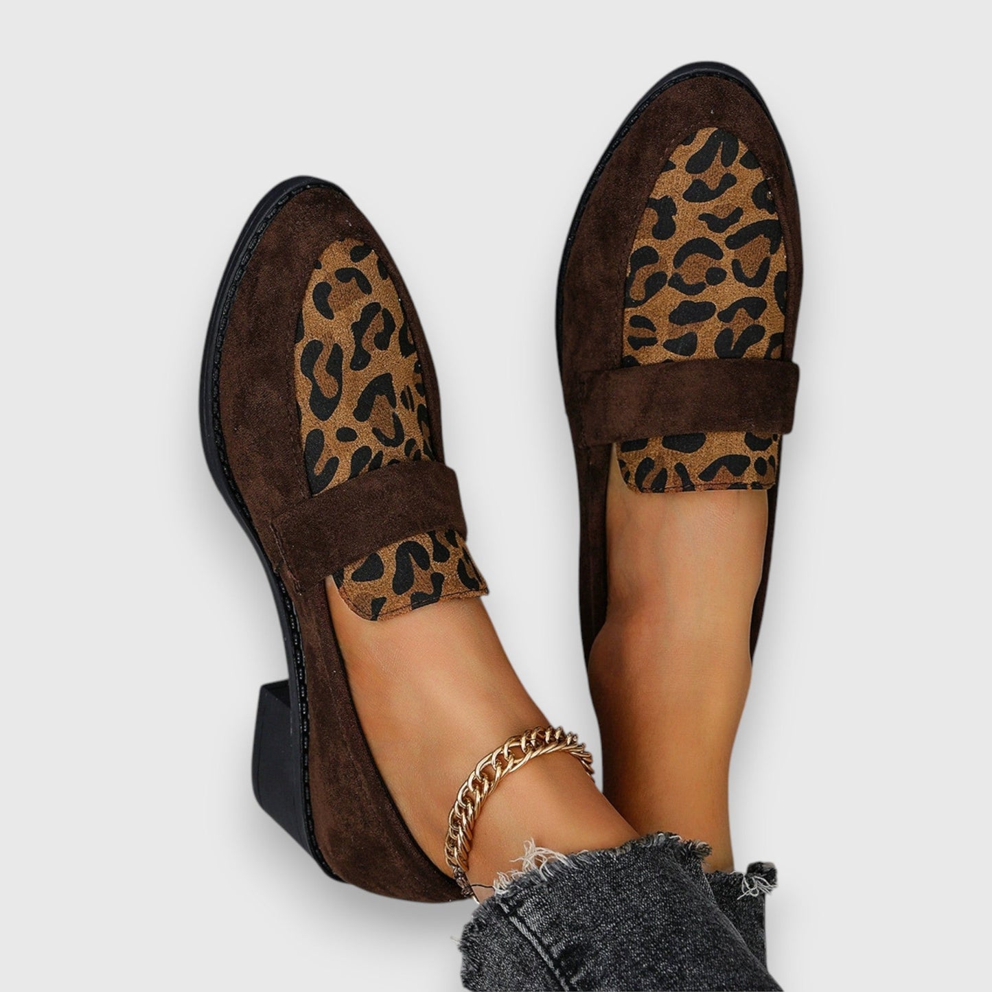 Rikke | Kvinders Loafers Forår Leopardmønster Slip-On