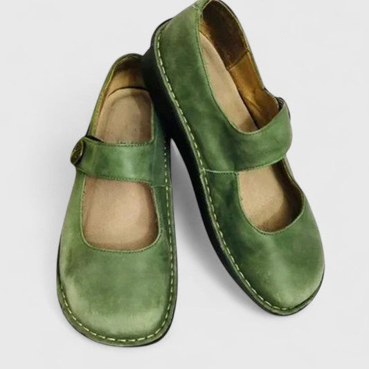 Laura | Dame Mary Jane Sko Forår Casual Rem Flade