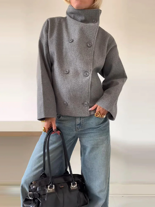 Ruth | Dame Oversized Vinterjakke Med Knaplukning