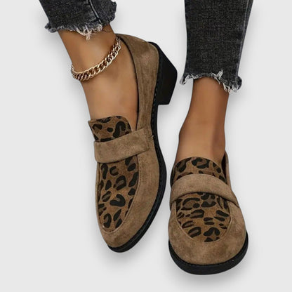 Rikke | Kvinders Loafers Forår Leopardmønster Slip-On