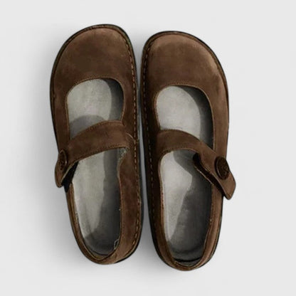 Laura | Dame Mary Jane Sko Forår Casual Rem Flade