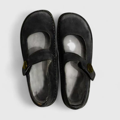 Laura | Dame Mary Jane Sko Forår Casual Rem Flade