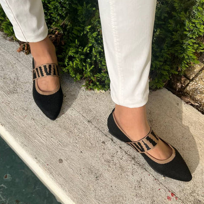 Pia | Dame Ballerinaer Forår Rem Flade Casual